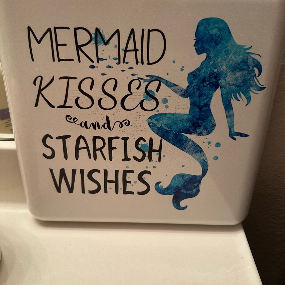 Mermaid Kisses and Starfish Wishes Wall Art